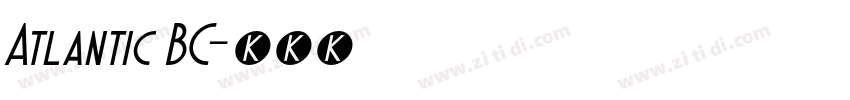Atlantic BC字体转换